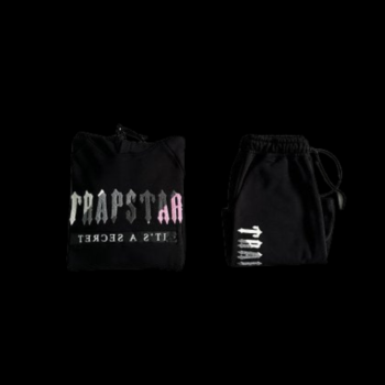 DECDODED HOODED SHORT SET-BLACK/PINK