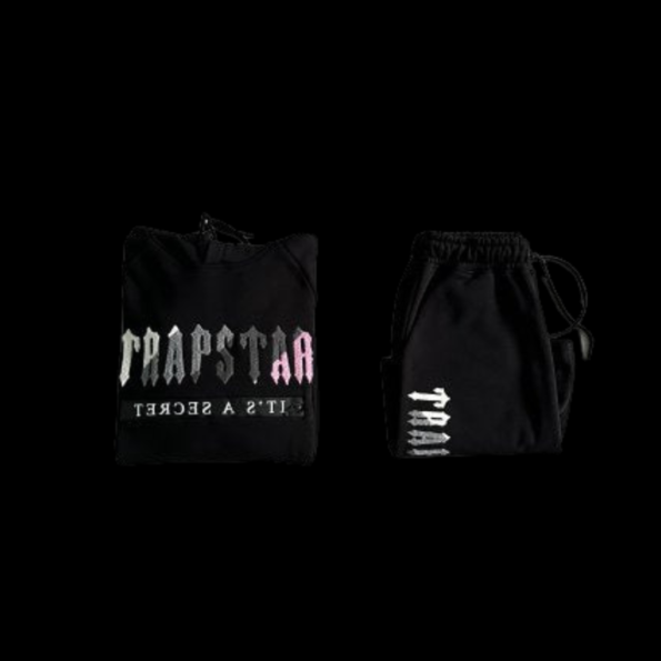 DECDODED HOODED SHORT SET-BLACK/PINK 2025