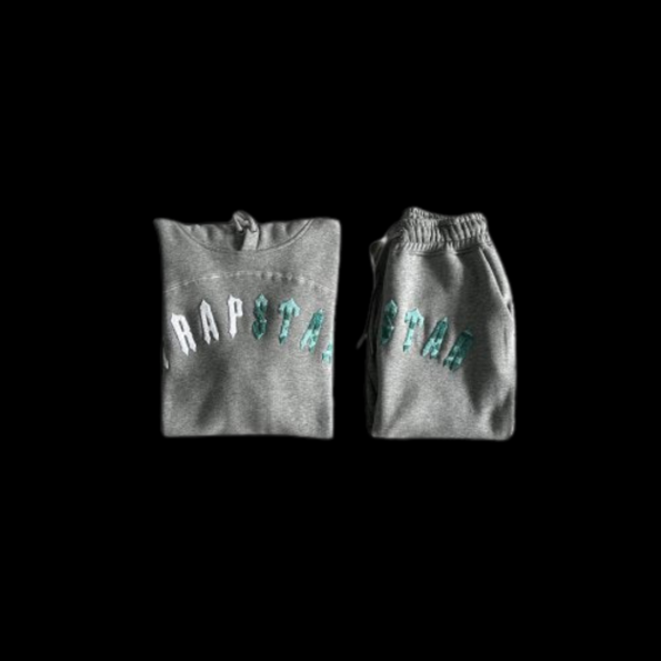 IRONGATE CHENILLE ARCH HOODIE TRACKSUIT GREY/SEA BLUE 2025