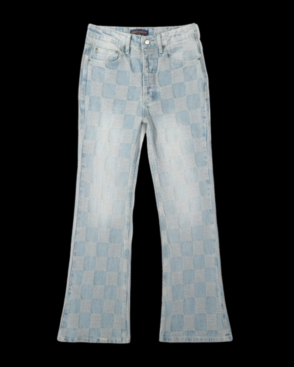Jeans Louis Vuitton Azzurro - con quadretti sfasati 2025