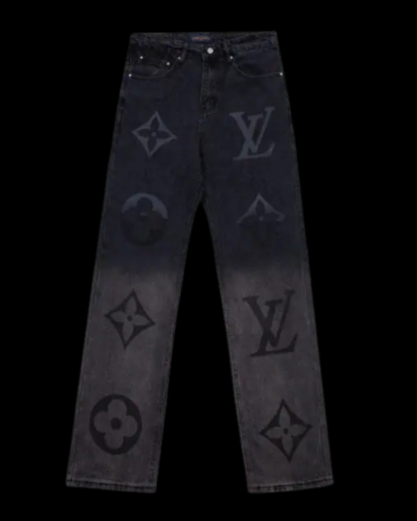 Jeans Louis Vuitton Nero - con logo sfasato 2025