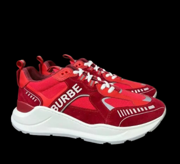 Burberry Vintage Check Low-Top Sneaker Red