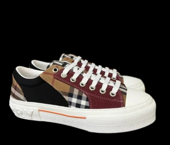 Burberry Vintage Check Patchwork Sneaker Dark Birch Brown