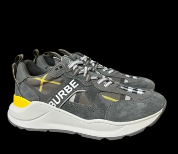 Burberry Vintage Check Low-Top Sneaker Dark Grey