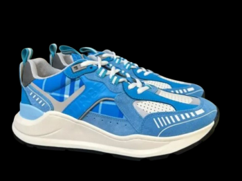 Burberry Vintage Check Low-Top Sneaker Blue