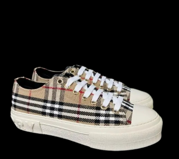 Burberry Vintage Check Patchwork Sneaker Beige
