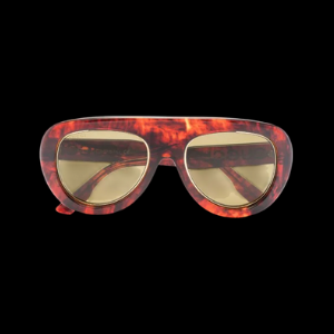 tortoiseshell pilot-frame sunglasses