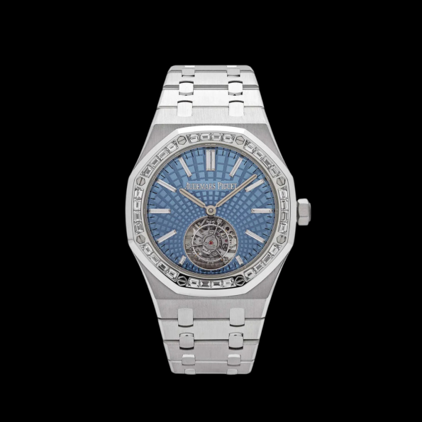 Audemars Piguet Royal Oak 26535PT.ZZ.1220PT.01 Selfwinding Flying Tourbillon Platinum Light Blue Dial 2025